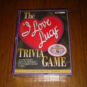 I Love Lucy Trivia Game, 1998, w/Pin, New, Factory Sealed